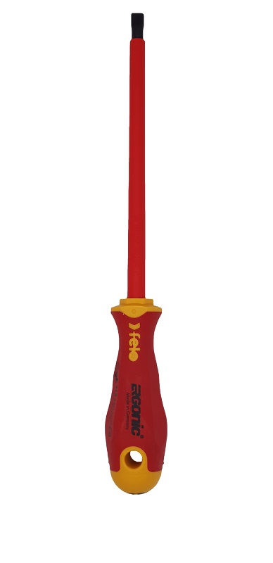 Отвёртка ERGONIC диэлектр., серия 413, SL 8,0х1,2х175 FELO 413 080 90