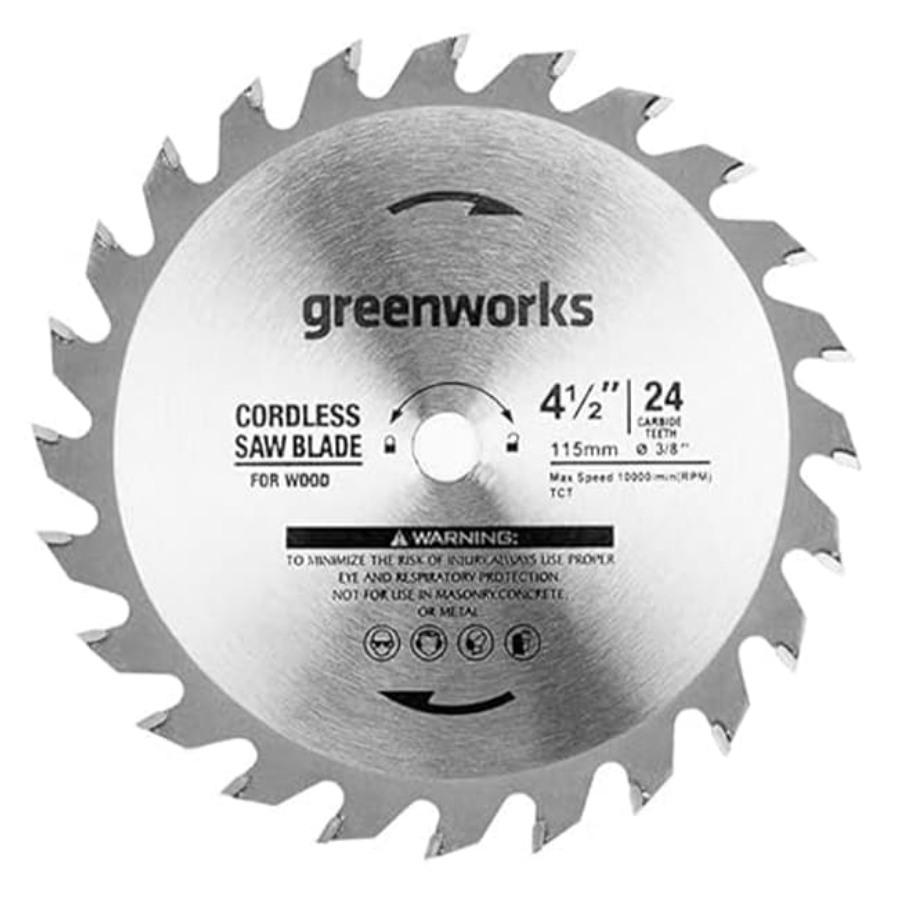 Диск пильный по дереву 120х9,5 мм, 24T, для циркулярной мини пилы Greenworks 2952507