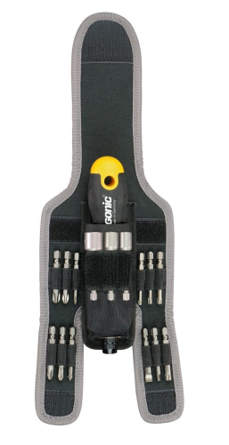 Трещотка поворотная Ergonic K с набором бит в чехле, 16 шт FELO 06071604