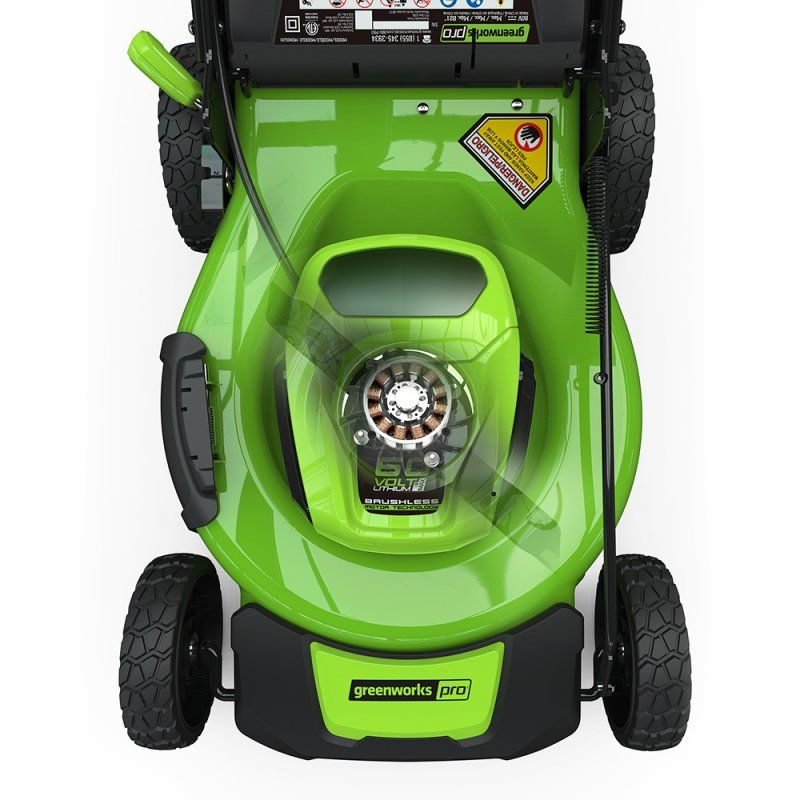 Газонокосилка самоходная аккумуляторная Greenworks 51 см 60V GD60LM51SP, бесщёточная, без АКБ и ЗУ
