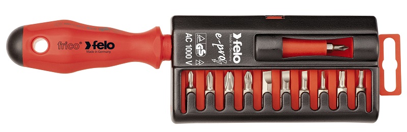Набор бит "FELO E-Pro" С6,3х25 +диэл.отв., серия 020 FELO 020 912 06