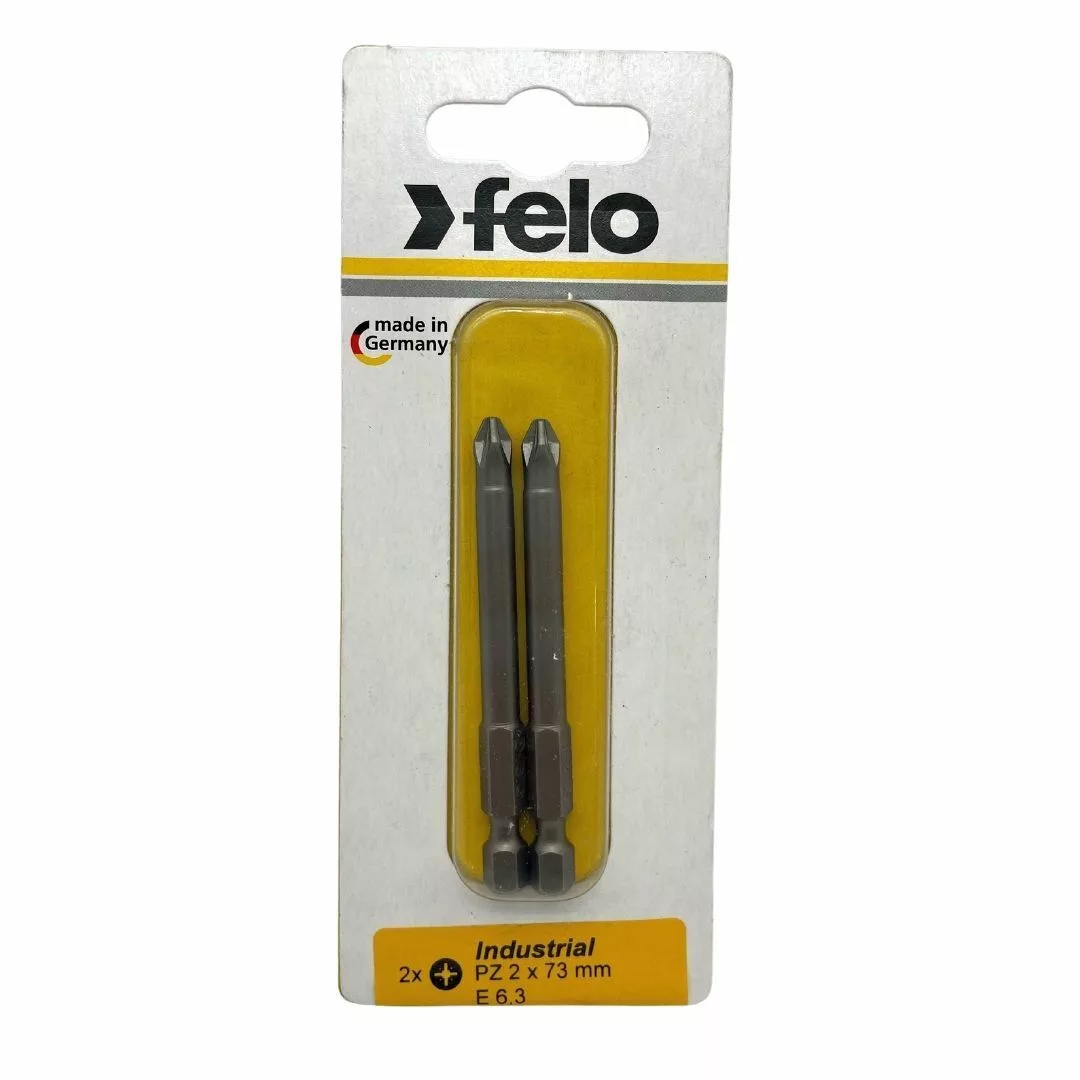 Бита крестовая PZ 2X73, серия Industrial, 2 шт в блистере FELO 03102736