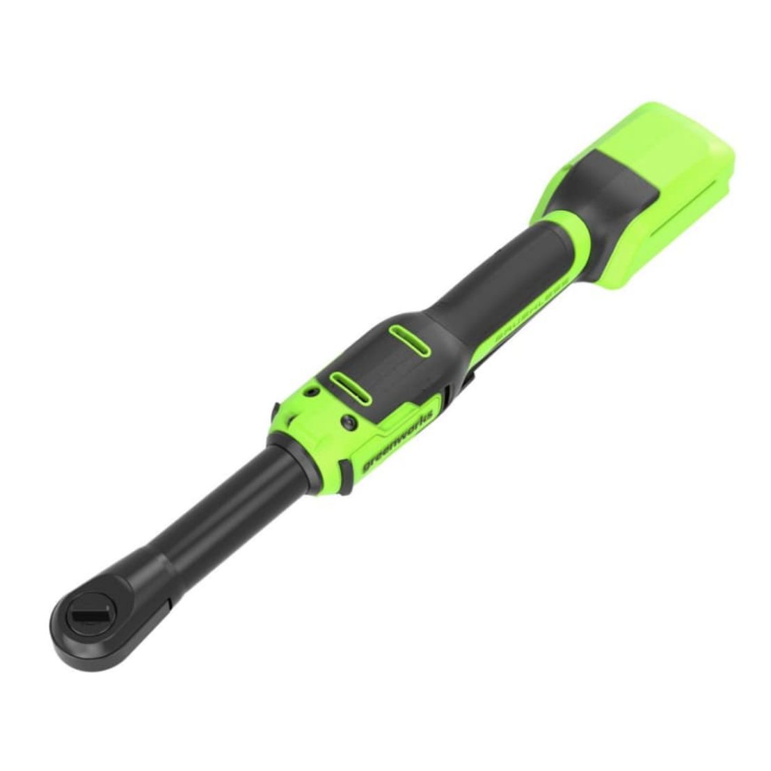 Гайковёрт-трещотка удлиненная, редуктор 170 мм, аккумуляторная Greenworks 24V GD24RWX 3804207, бесщеточная, без АКБ и ЗУ, в сумке