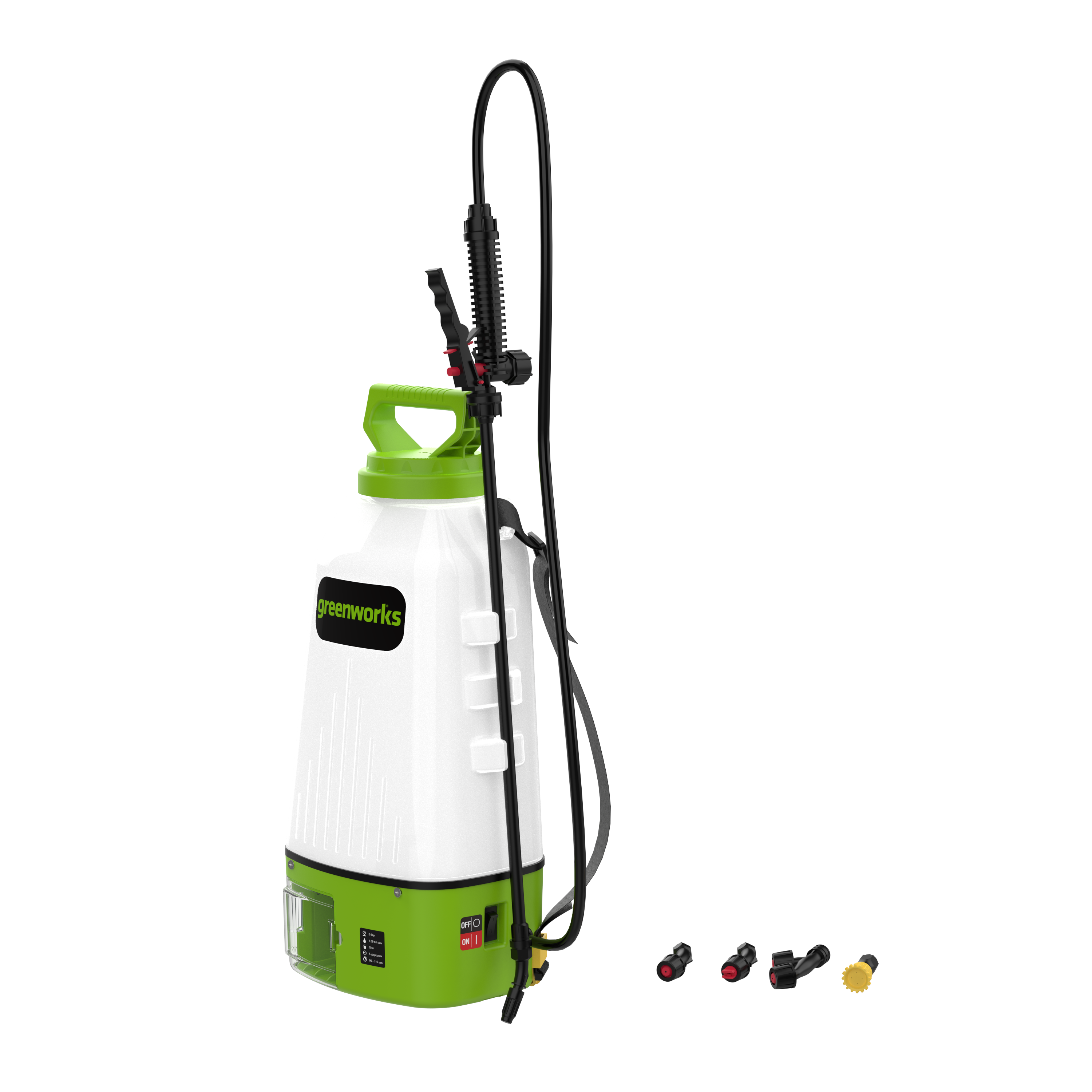 Опрыскиватель садовый 10 л аккумуляторный Greenworks 24V BPS2410, без АКБ и ЗУ