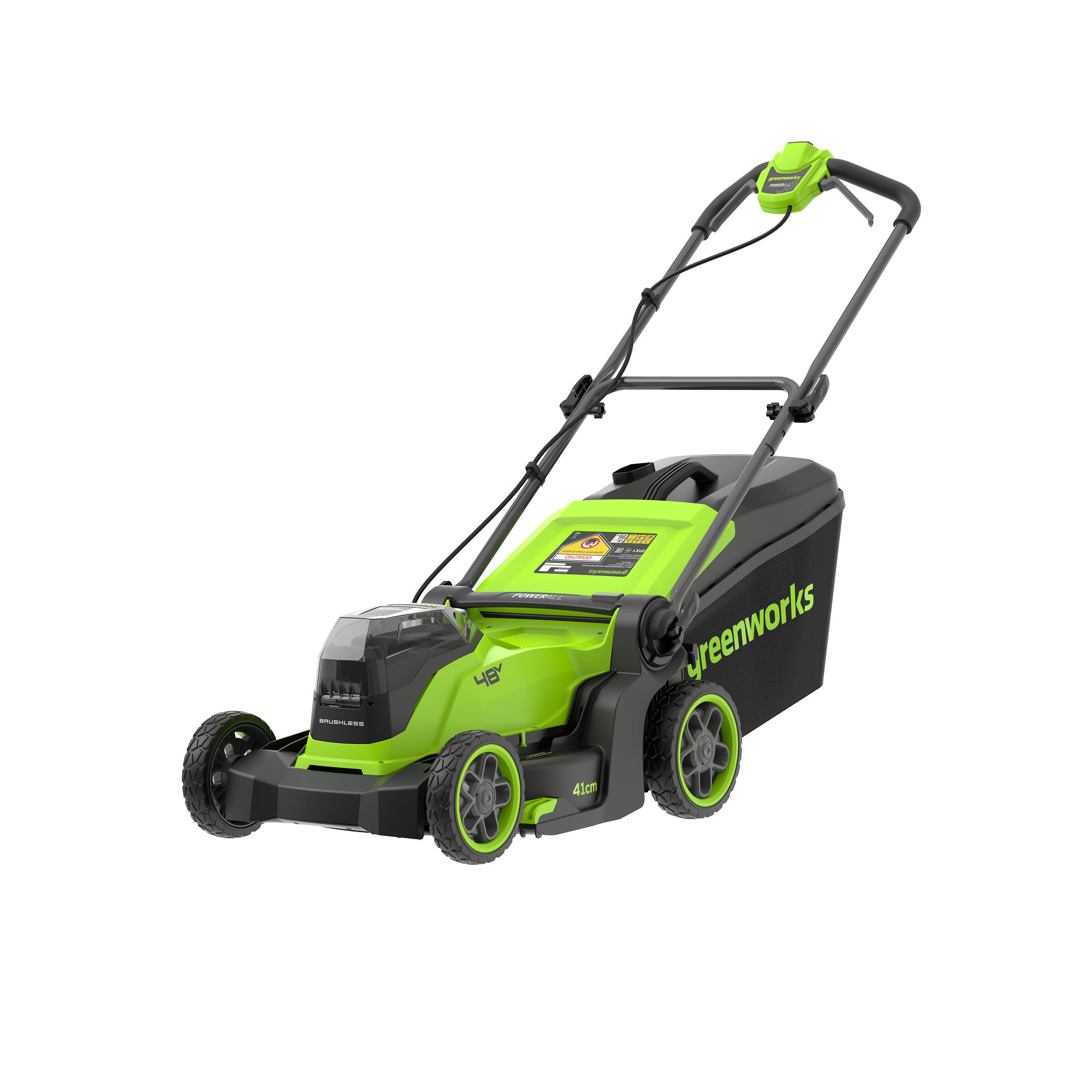 Газонокосилка аккумуляторная 41 см Greenworks 2х24V (48V) GD24X2LM411 2520907, бесщеточная, без АКБ и ЗУ