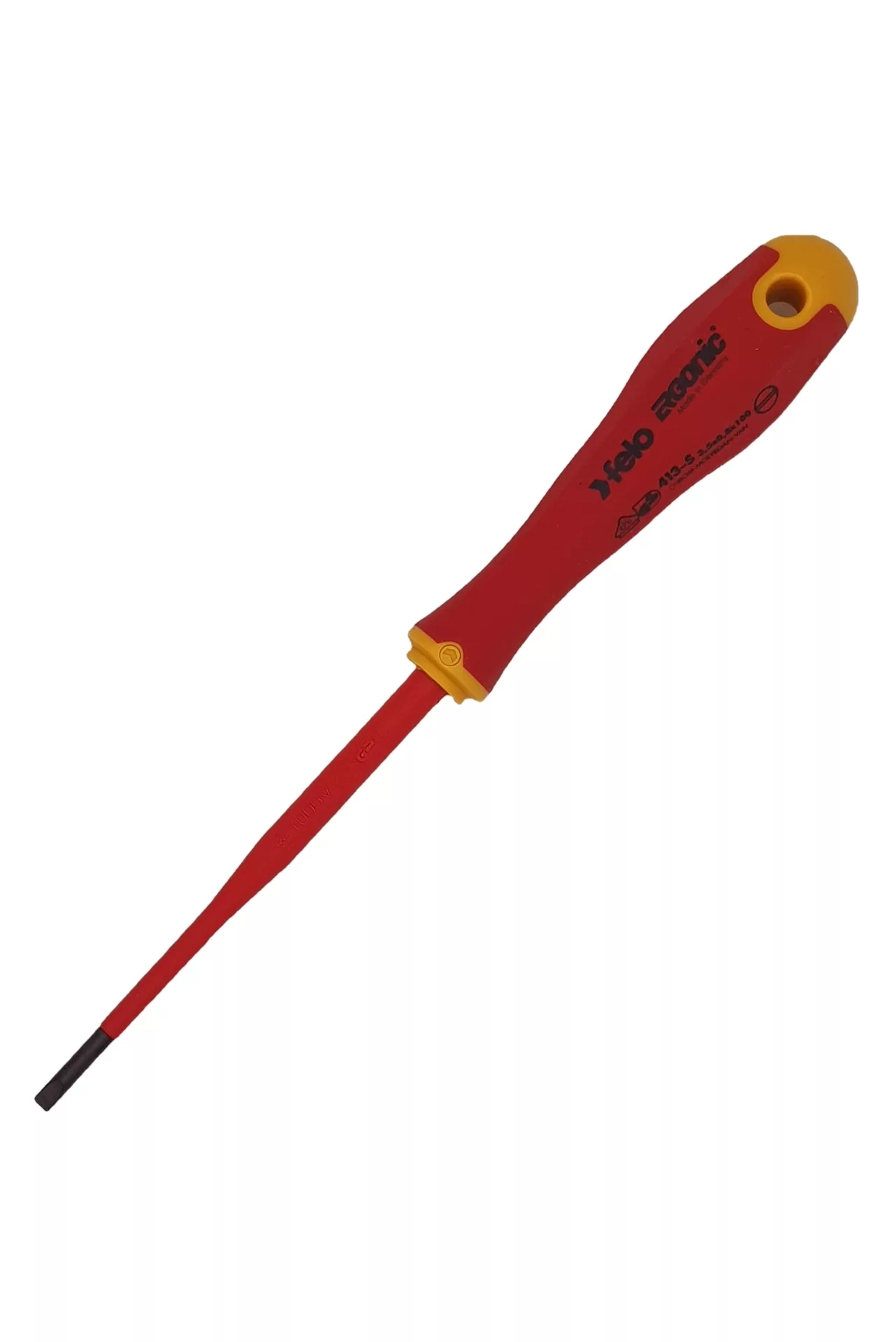 Felo Отвертка диэлектрическая SL 3,5х0,8 E-Slim Ergonic 41393890