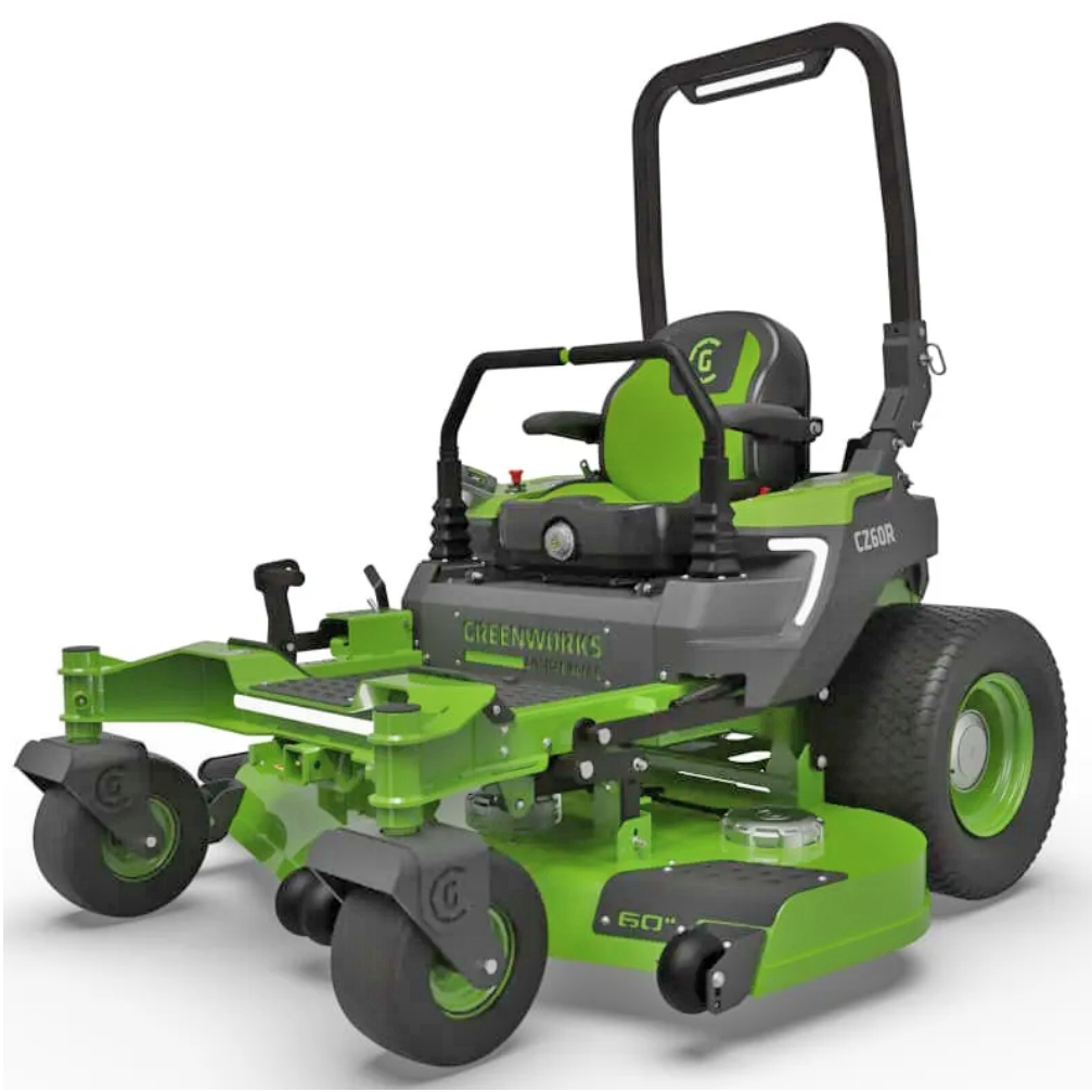 Райдер садовый 152 см с нулевым радиусом разворота аккумуляторный Greenworks 82V ZTC152 7405107, бесщеточный, с АКБ 24 кВтч