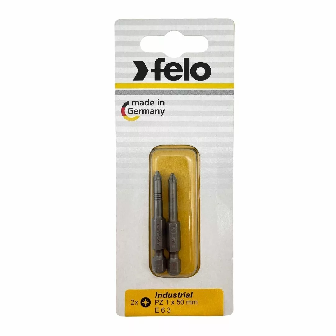 Бита крестовая PZ 1X50, серия Industrial, 2 шт в блистере FELO 03101536