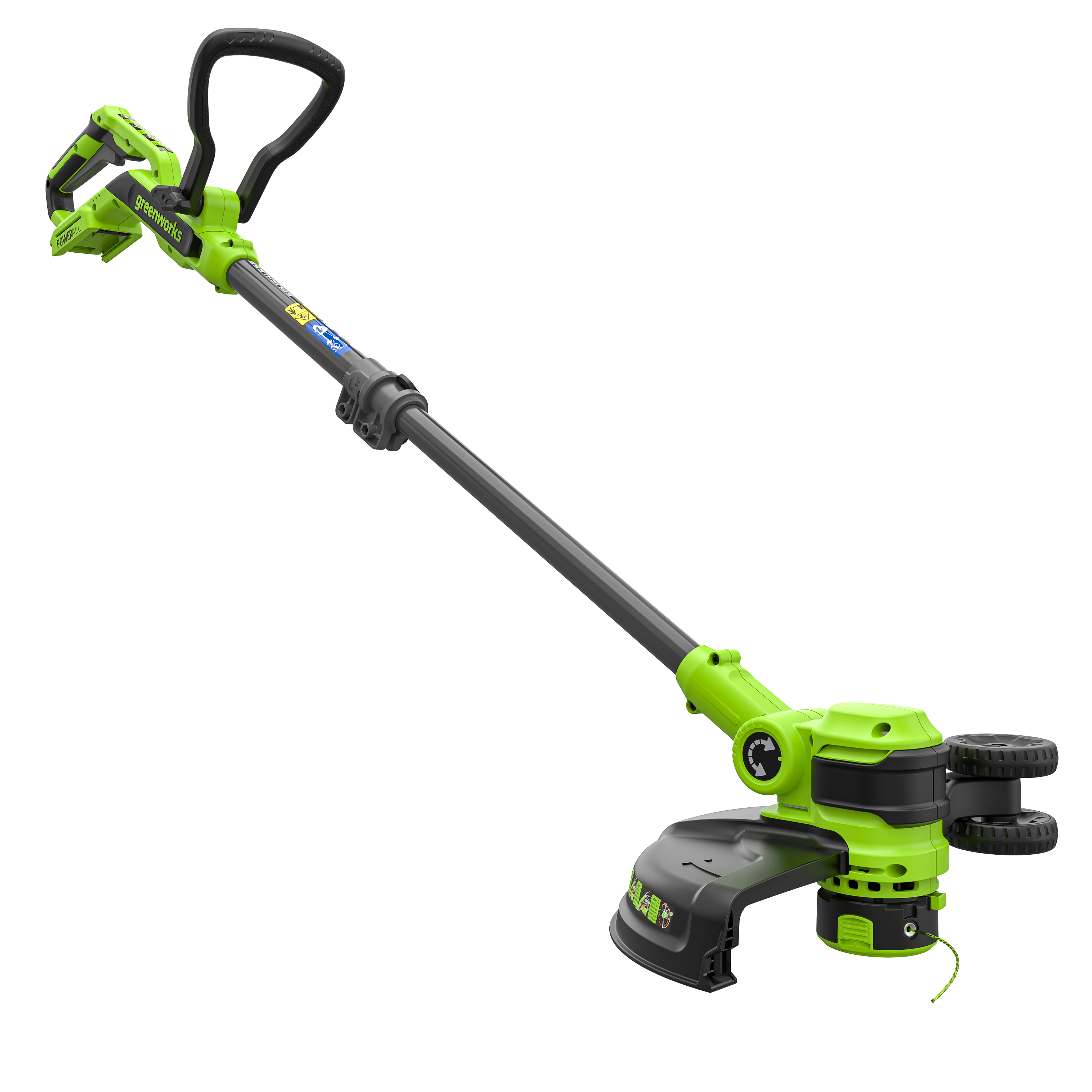 Триммер аккумуляторный Greenworks 30 см 24V ST3002 ST3002A3 с пластиковым ножом, бесщёточный, без АКБ и ЗУ
