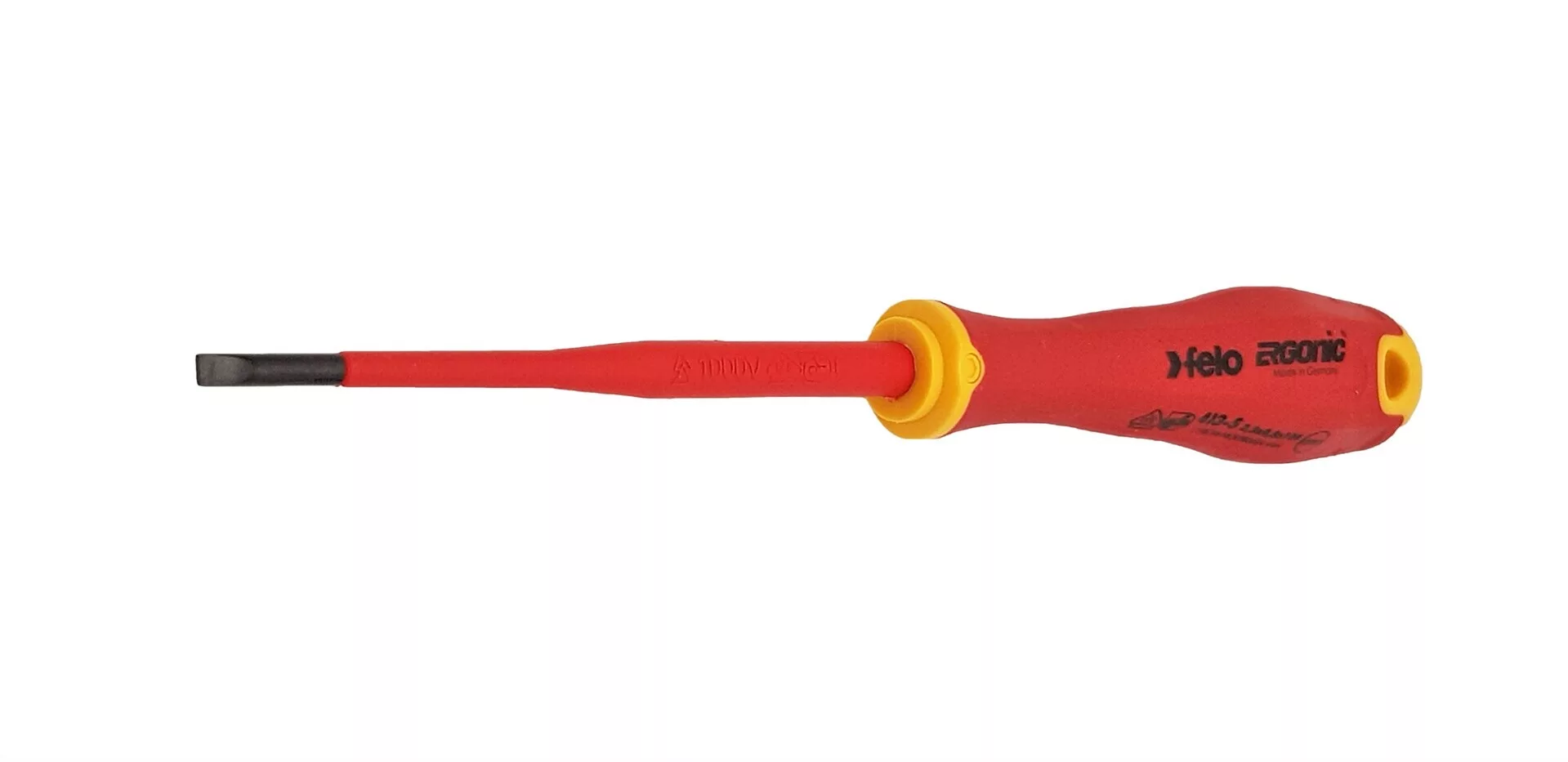 Felo Отвертка диэлектрическая SL 3,5х0,8 E-Slim Ergonic 41393890