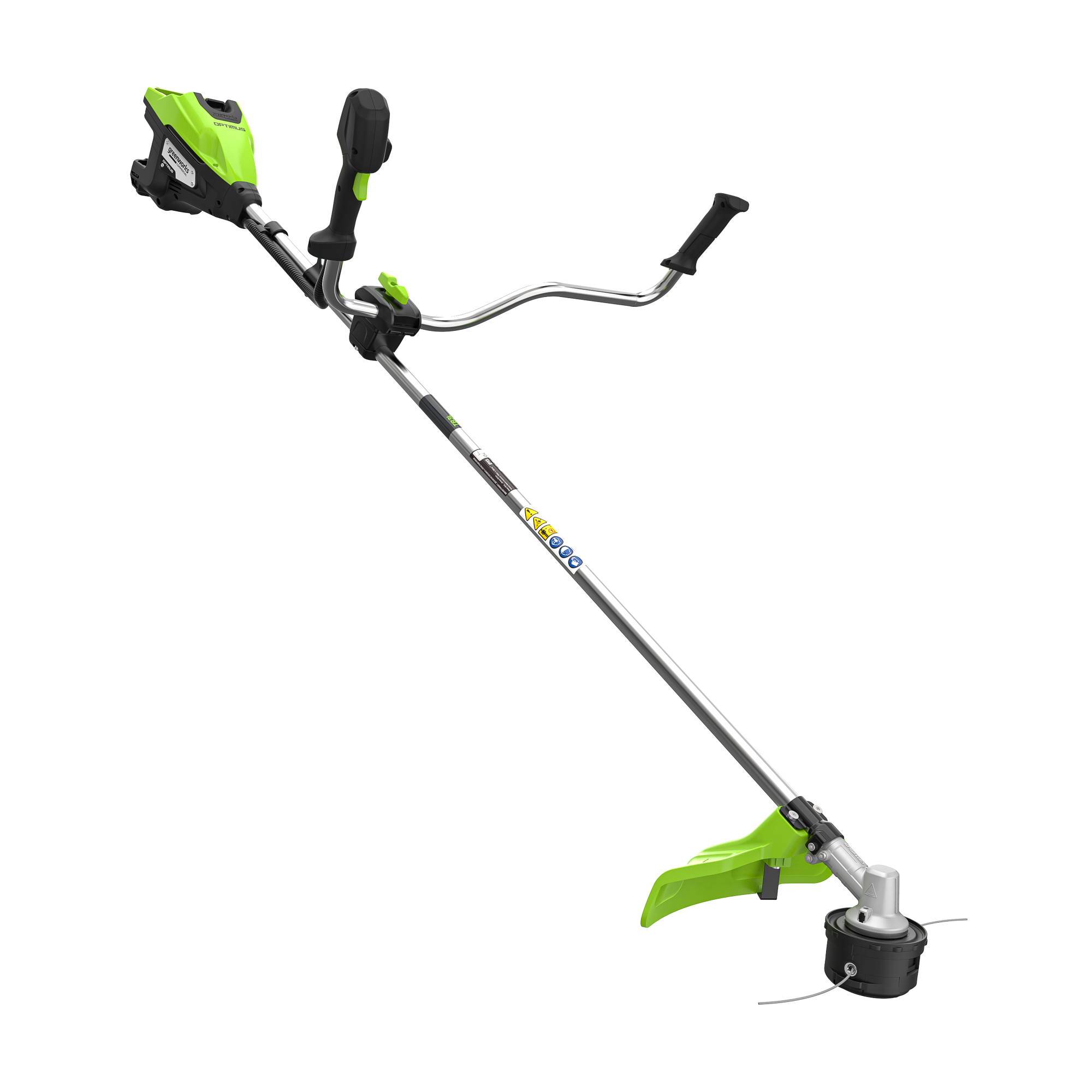 Триммер с велосипедными ручками аккумуляторный Greenworks 43 см (1,3 кВт) 82V TB13L, бесщёточный, без АКБ и ЗУ